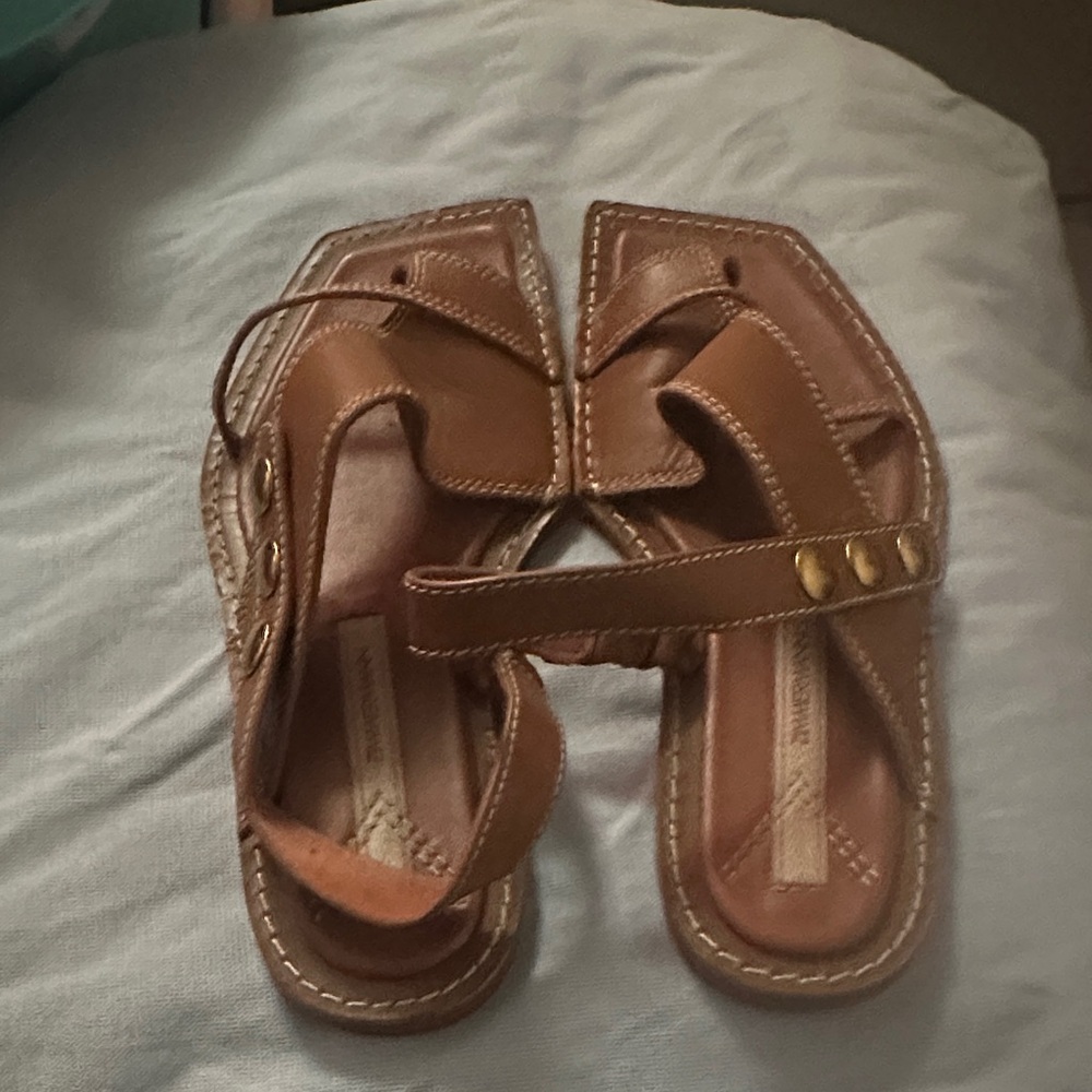 Zimmermann Brown Leather Sandals